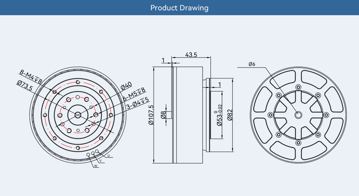 Cubermars AKE90-8 – silnik bez – Bldc Planetary Gear Motor 48V High Torque recenzja i cena